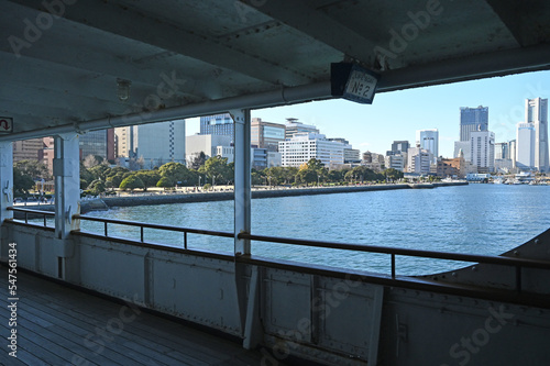 正月の横浜港の風景