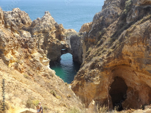 Sea cave and bridge