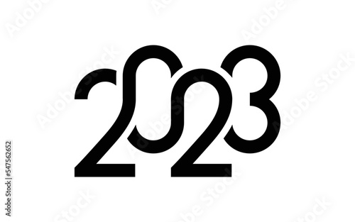 Vector graphic of happy new year 2023 logo design template