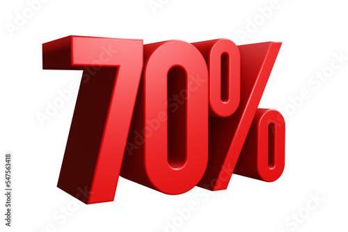 red percent symbol