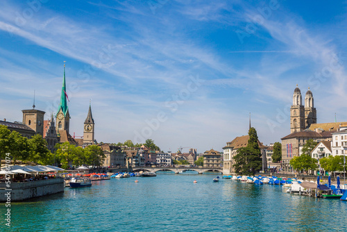 Historical part of Zurich, Switzerland