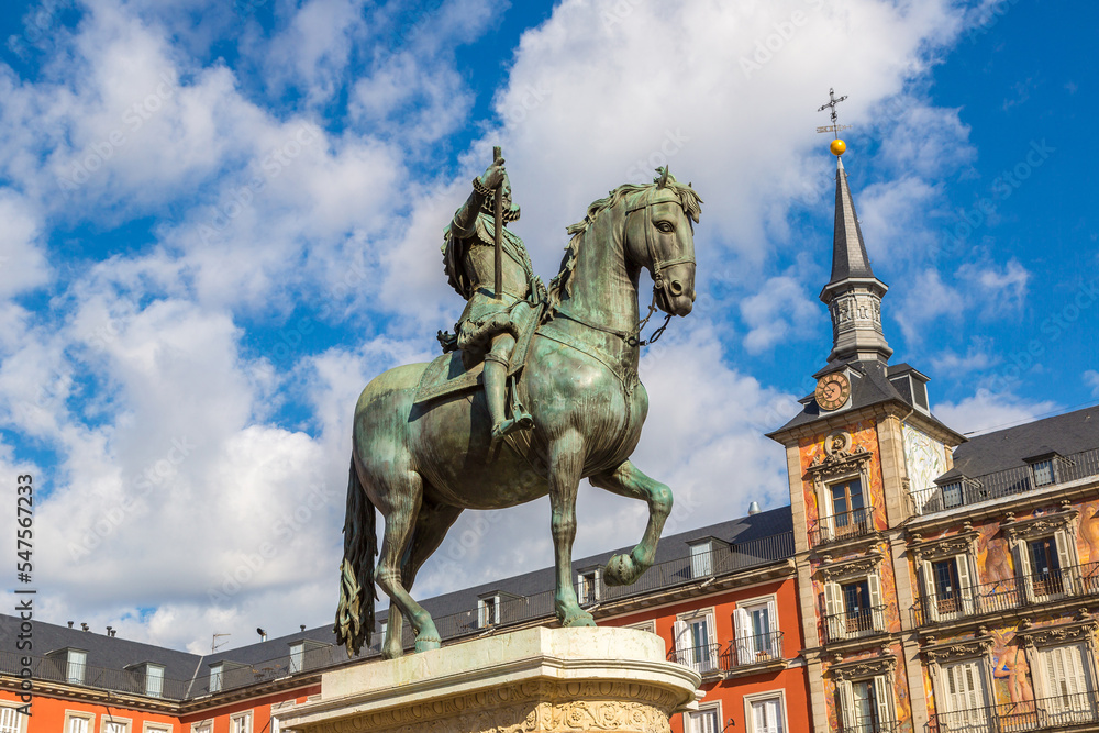 Plaza Mayo in Madrid, Spain