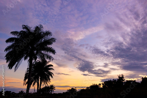 sunset over the island Venezuela