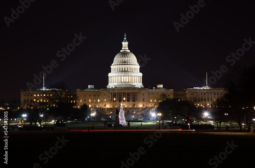 Capitol Building With Holiday Tree