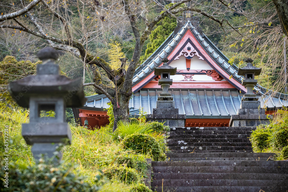 Beautiful Kotokuji Temple in Shizuoka, Japan at fall