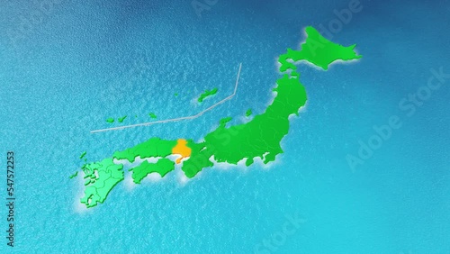 ポップな日本地図 28_兵庫県 都道府県名の文字あり／無し