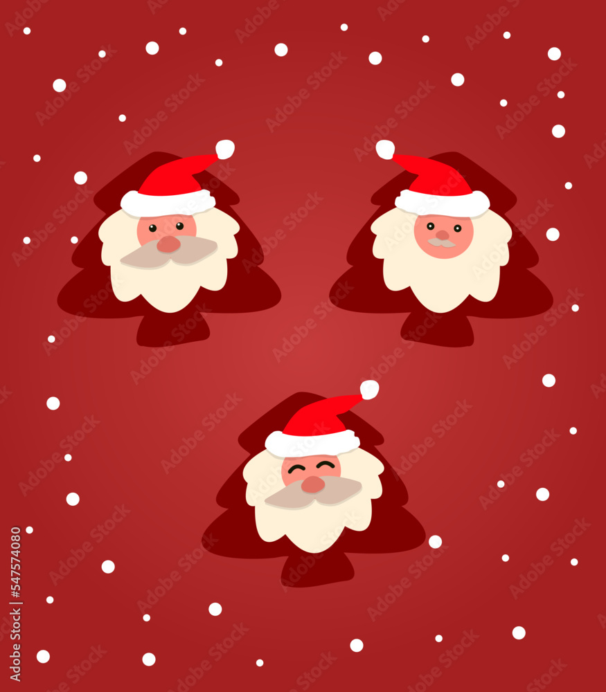 set of ornament santa claus merry christmas set of ornament santa claus merry christmas