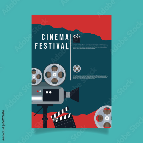 Movie cinema festival poster. - Vector.