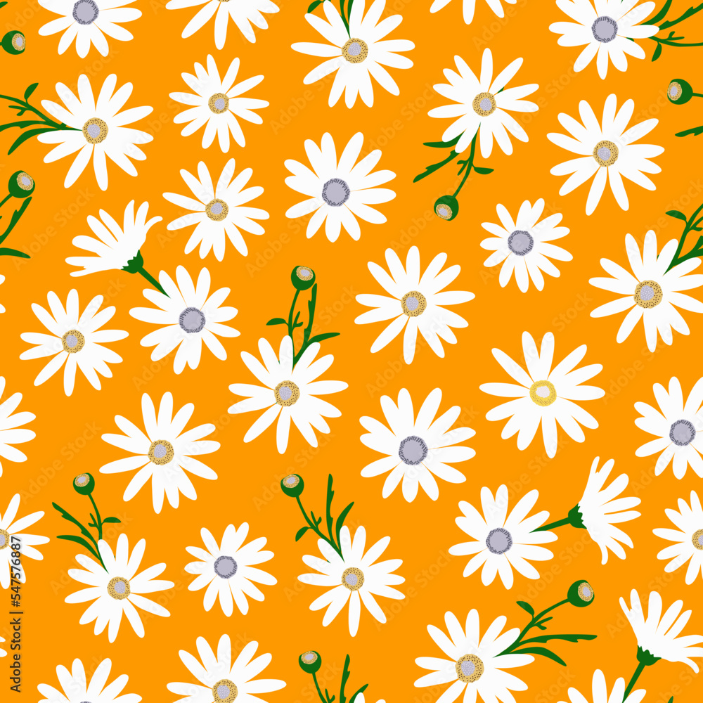 ditsy daisy orange pattern. floral print. floral pattern. good for fabric, wallpaper, fashion, summer dress, background, textile. ditsy daisy orange pattern. floral print. floral pattern. good for fabric, wallpaper, fashion, summer dress, background, textile.