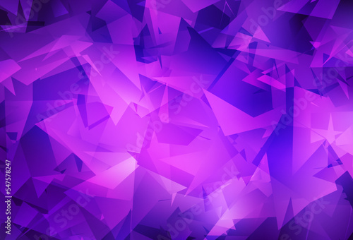 Light Purple, Pink vector gradient triangles texture.