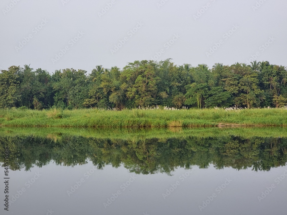 View of bharatapuzha or nila rive in kerala, India.
