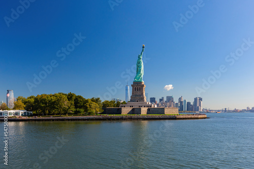 Sunny view of the Statue of Liberty National Monument