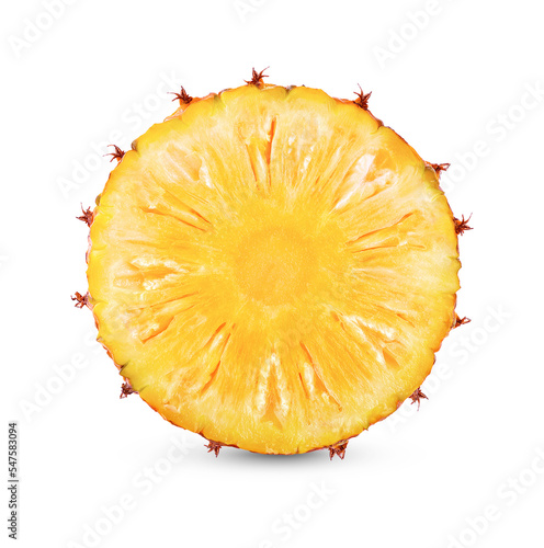 Fresh pineapple isolated on transparent background (.PNG) photo