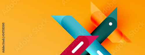 Background overlapping lines. Dynamic lines abstract wallpaper. Straight lines composition vector illustration for wallpaper banner background or landing page