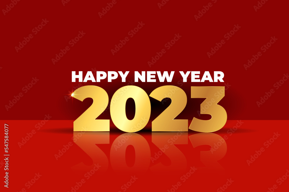 happy new year 2023 3D Typography happy new year 2023 3D Typography