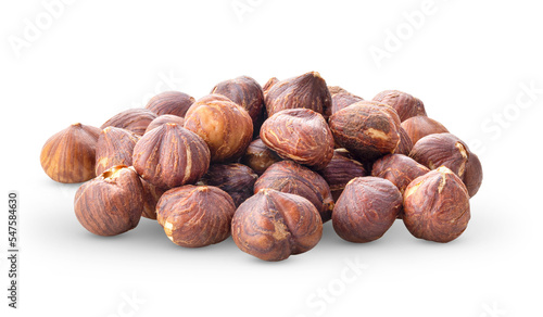 Fotografía Hazelnuts isolated on transparent png