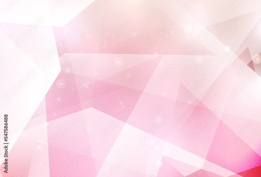 Fototapeta premium Light Pink, Yellow vector background with polygonal style.
