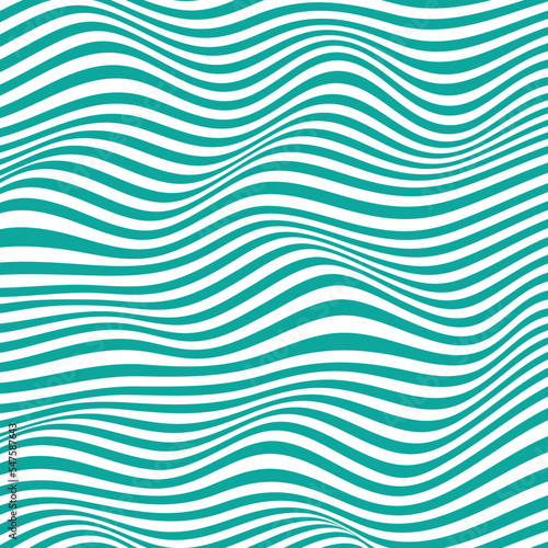 Green Wavy Wave Strip Lines Background Template Design
