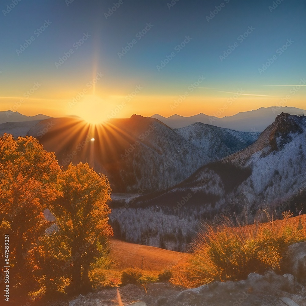 sunrise in the mountains sunrise in the mountains