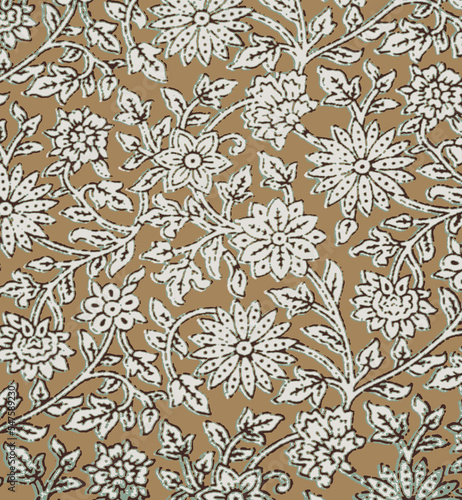 Ajrakh Pattern and block print Pattern and batik print Background digital printing textile pattern