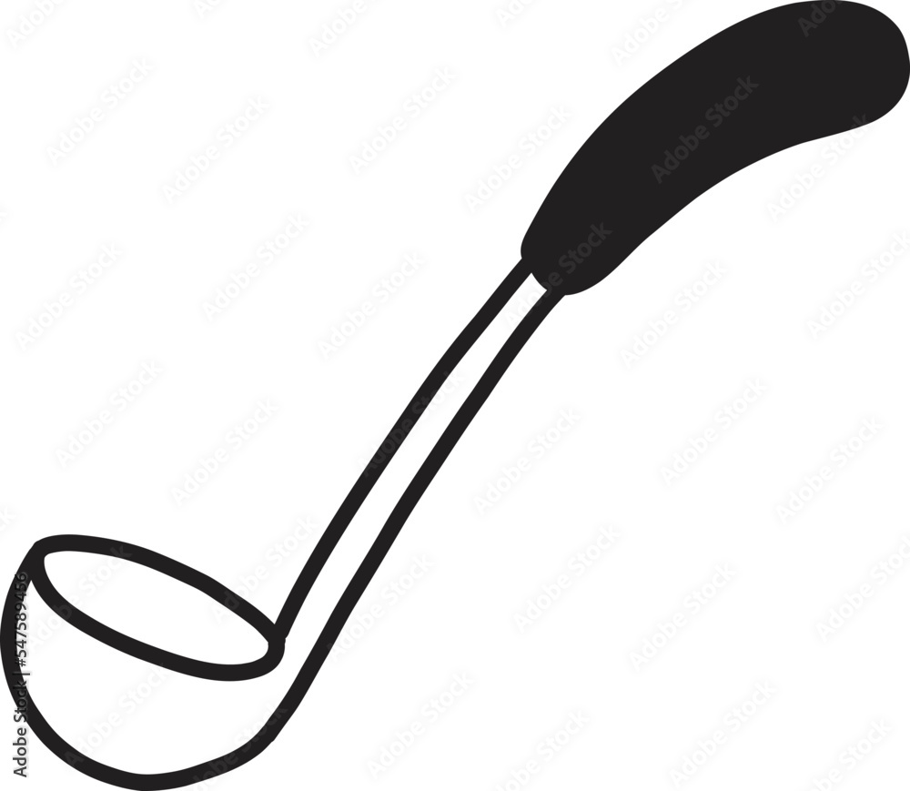 Hand Drawn soup scoop illustration Hand Drawn soup scoop illustration