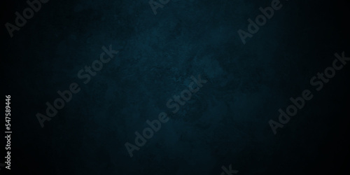 Black and blue stone concrete grunge wall texture and backdrop background anthracite panorama. Panorama dark black or blue slate background or texture.	
