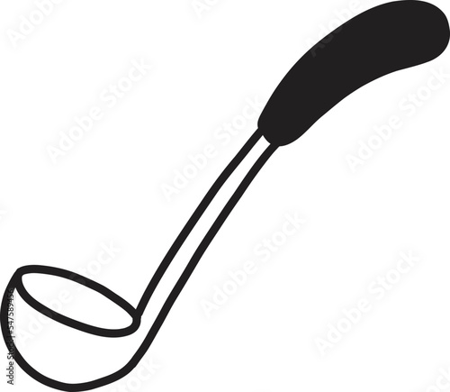 Hand Drawn soup scoop illustration