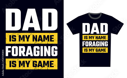 Foraging T Shirt Design Template Vector