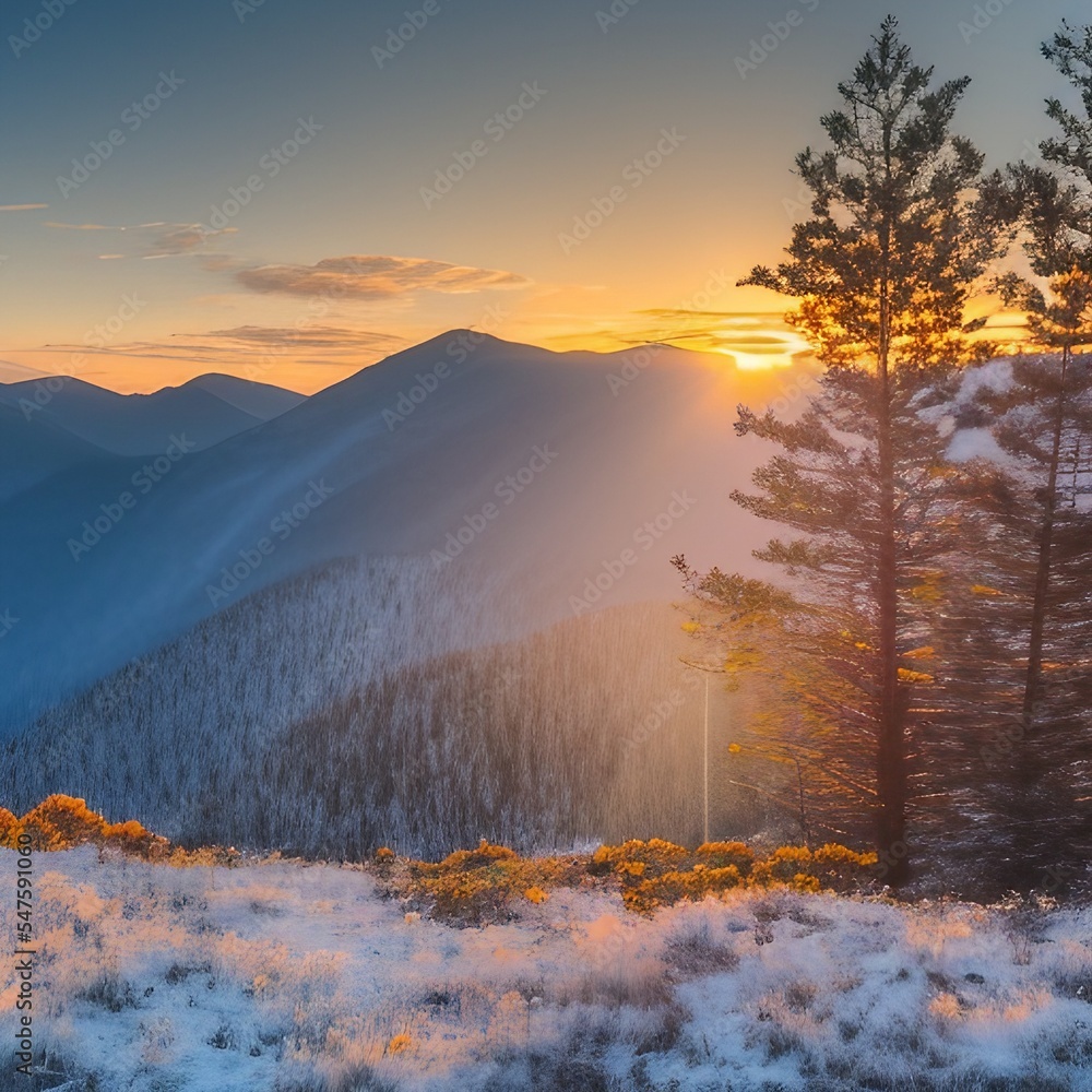 sunrise in the mountains sunrise in the mountains