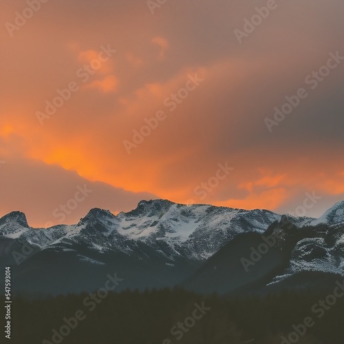sunset in the mountains © Jonatan