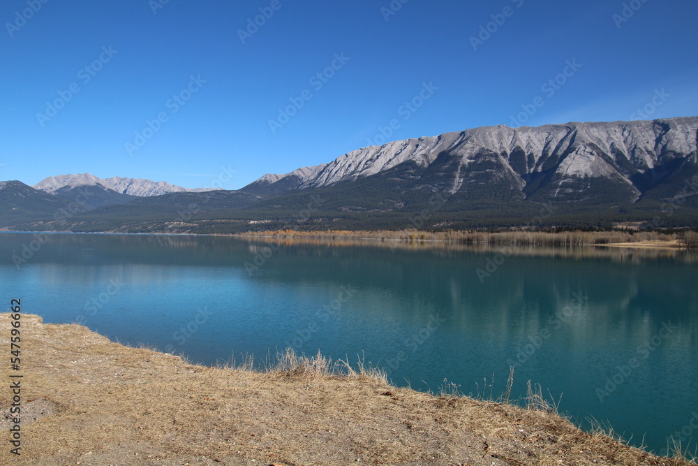 Blue Reflections On The Lake, Nordegg, Alberta
