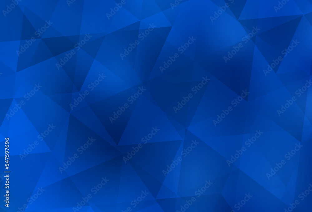 Light BLUE vector gradient triangles template. Light BLUE vector gradient triangles template.