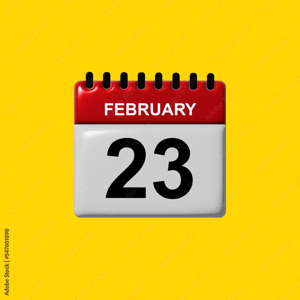 february 3d calendar vector design. february calendar design template. 3d calendar design vector illustration february 3d calendar vector design. february calendar design template. 3d calendar design vector illustration