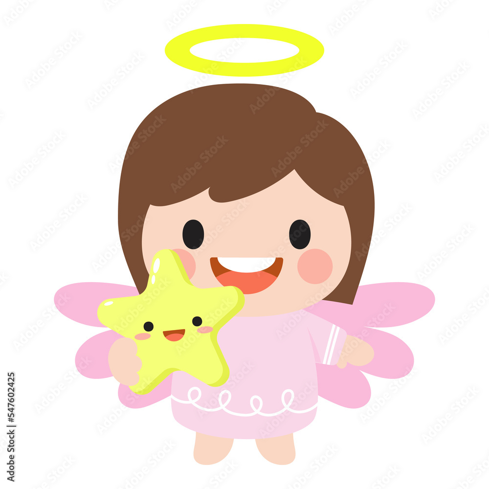 Kids Angel Flat Clipart