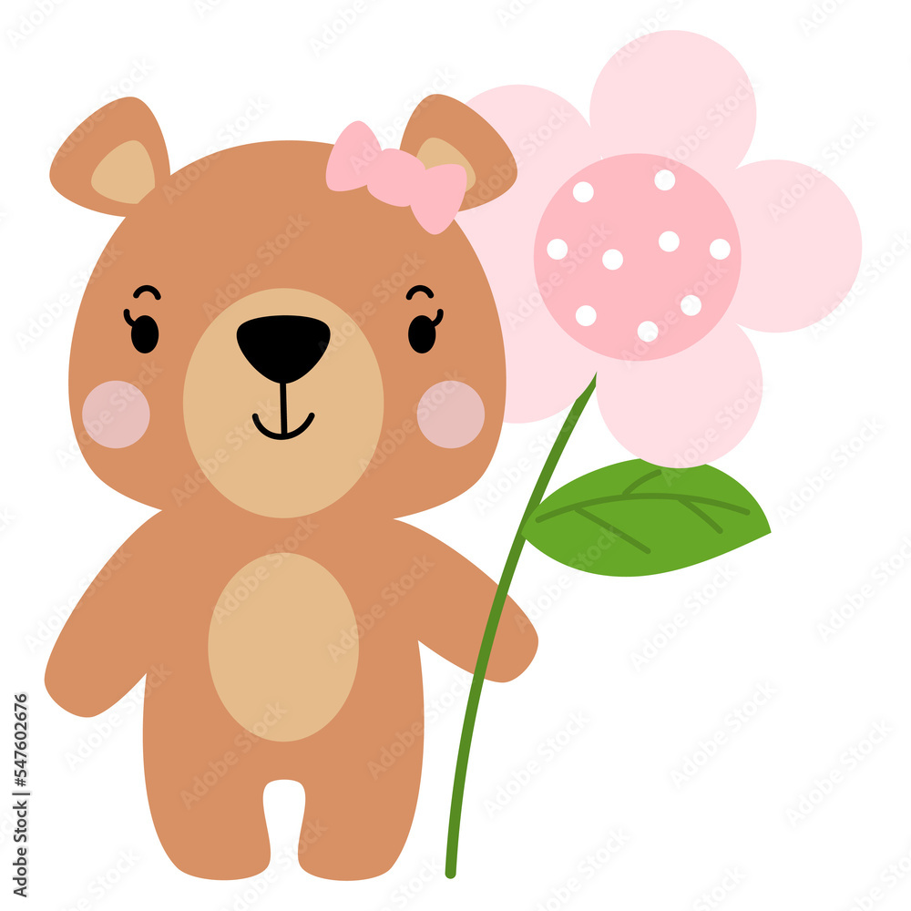 Teddy bear love valentines day, Falt vector Teddy bear love valentines day, Falt vector