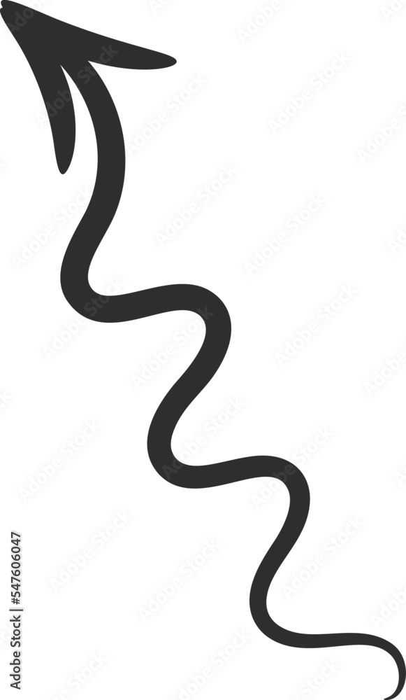 Sketchy drawing arrow vector illustration. White twisted and curled hand drawn arrow, spiral and curved doodle pointer isolated on black background for hand drawn infographic design Sketchy drawing arrow vector illustration. White twisted and curled hand drawn arrow, spiral and curved doodle pointer isolated on black background for hand drawn infographic design