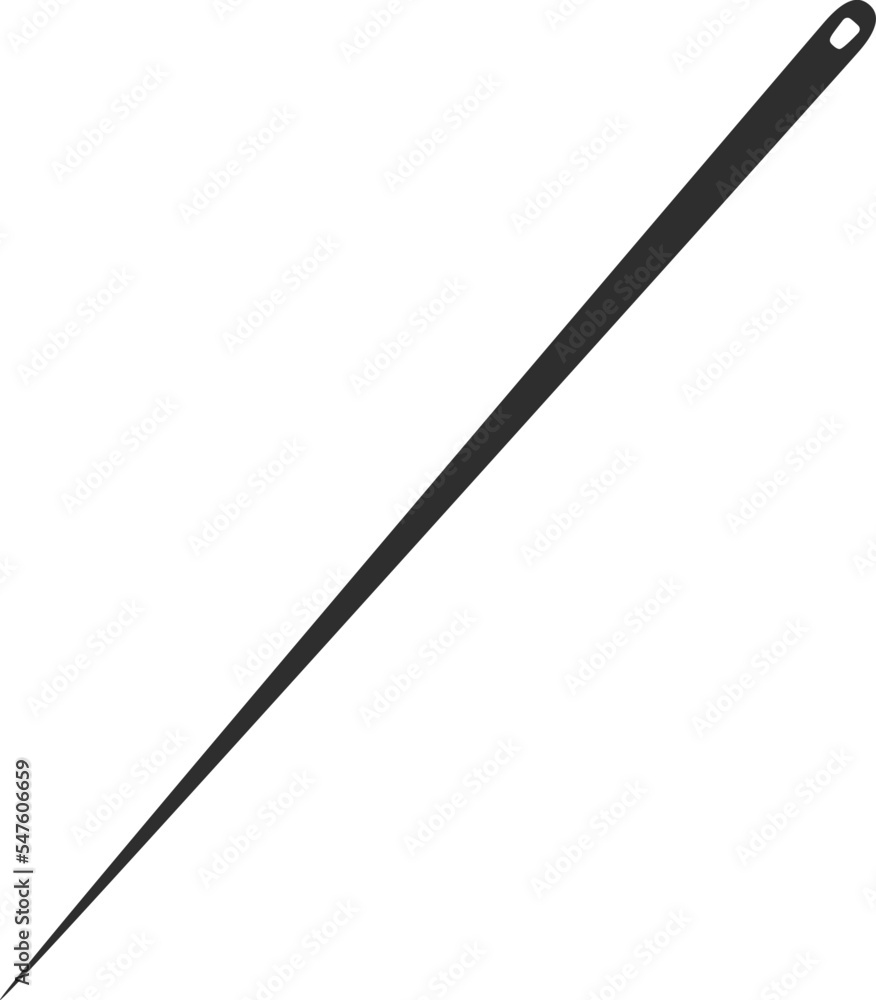Needle silhouette icon vector illustration. Outline needle icons isolated on white background. Tailor logo template, sewing instrument design, fashion icon element, needlework skill Needle silhouette icon vector illustration. Outline needle icons isolated on white background. Tailor logo template, sewing instrument design, fashion icon element, needlework skill
