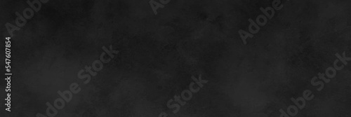 Panorama view black wall background texture. Abstract black retro background