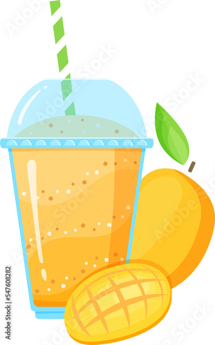 Vegeterian smoothie shake cocktail collection vector illustration. Glass with layers of sweet vitamin juice cocktail or protein shake with fresh fruits