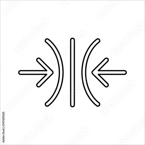 Resilience icon. Elastic material sign. Quality design element. vector illustration on white background.
