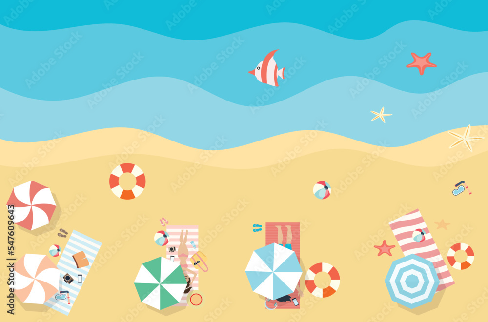 Obraz premium summer beach background