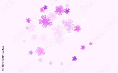 Light Purple, Pink vector elegant wallpaper with flowers.