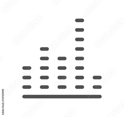 Sheet music and sound icon outline and linear symbol. 