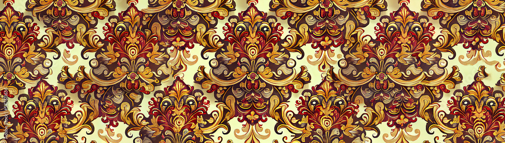 Colorful wallpaper brocade pattern Colorful wallpaper brocade pattern