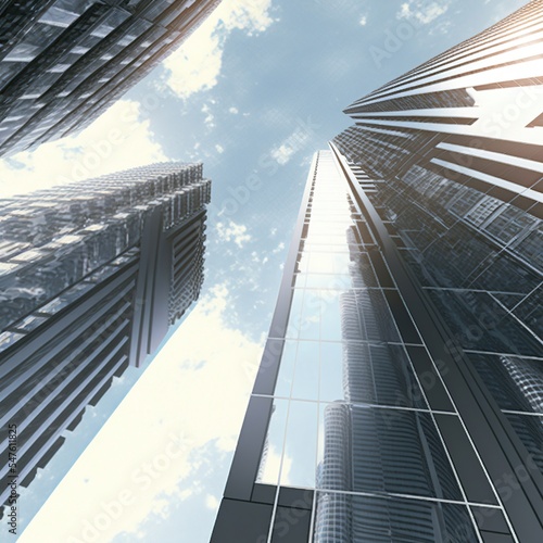 Illustration about financial building. Made by AI. Ultra high resolution.