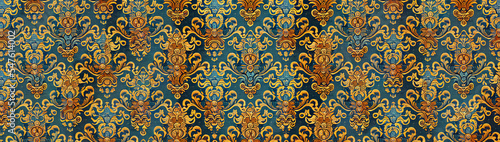 Colorful wallpaper brocade pattern photo