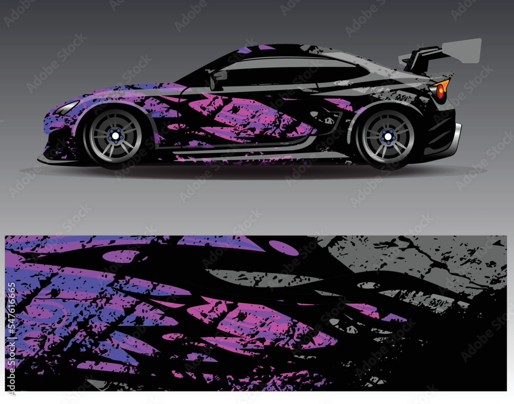 Graphic abstract stripe racing background designs for vehicle rally ...