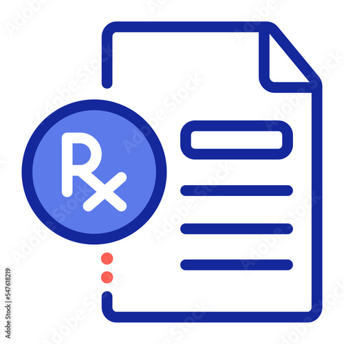 prescription document health report icon