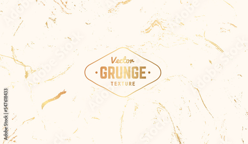 Grunge texture background in gold and white