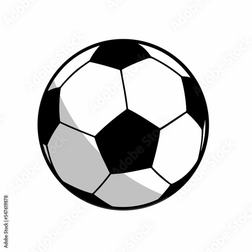 Football for competition on isolated white background